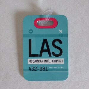 NEW AIRPORT CODE BAGGAGE LUGGAGE TAG LAS VEGAS McCARRAN AIRPORT